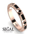 Black Diamond Baguette & Princess Eternity Band - Andrea No. 38 image 2