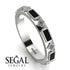 Black Diamond Baguette & Princess Eternity Band - Andrea No. 33 image 2