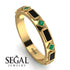 Black Diamond Baguette & Princess Eternity Band - Andrea No. 34 image 2
