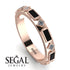 Black Diamond Baguette & Princess Eternity Band - Andrea No. 32 image 2