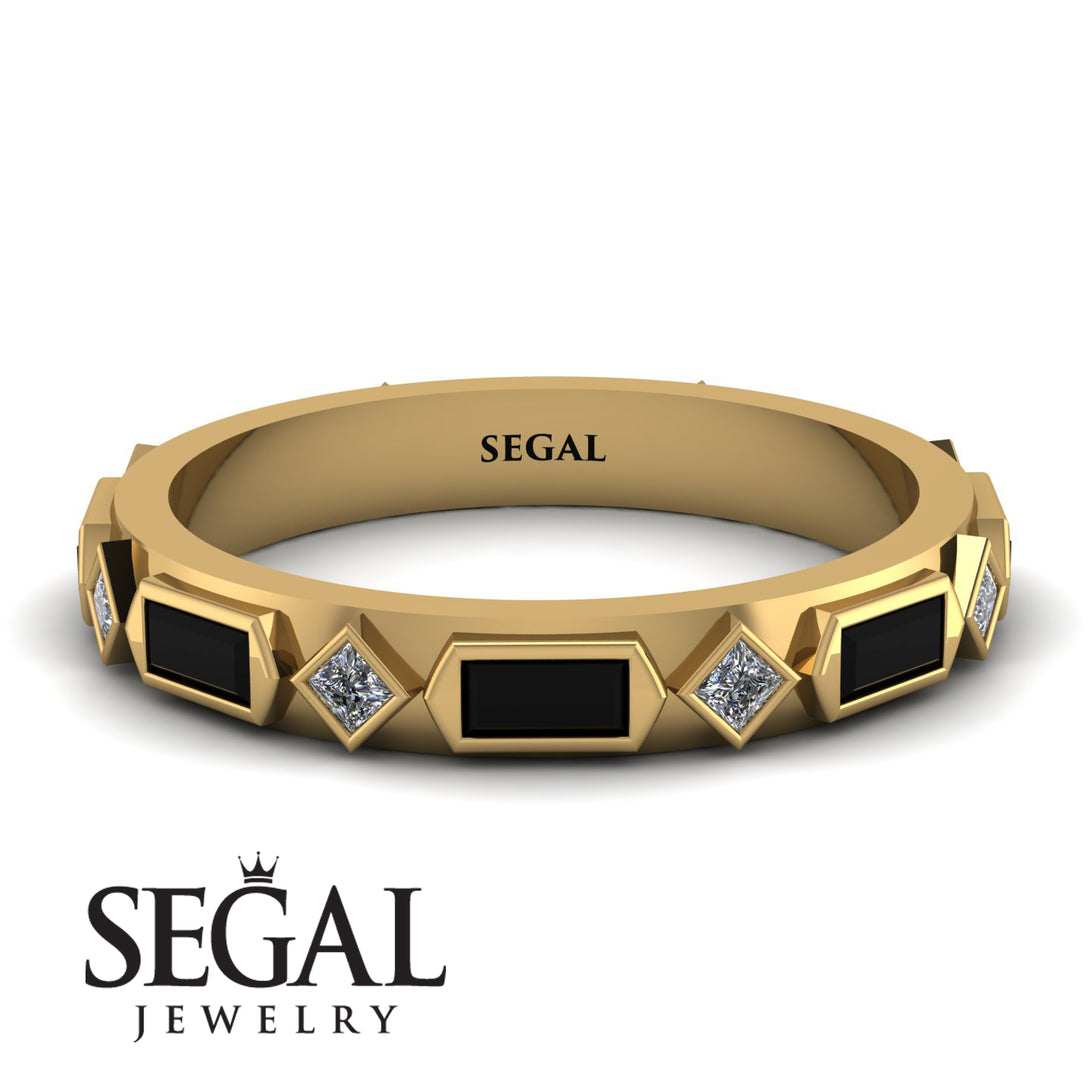 Black Diamond Baguette & Princess Eternity Band - Andrea No. 31