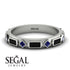 Black Diamond Baguette & Princess Eternity Band - Andrea No. 45