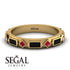 Black Diamond Baguette & Princess Eternity Band - Andrea No. 40