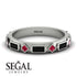 Black Diamond Baguette & Princess Eternity Band - Andrea No. 42 image 10