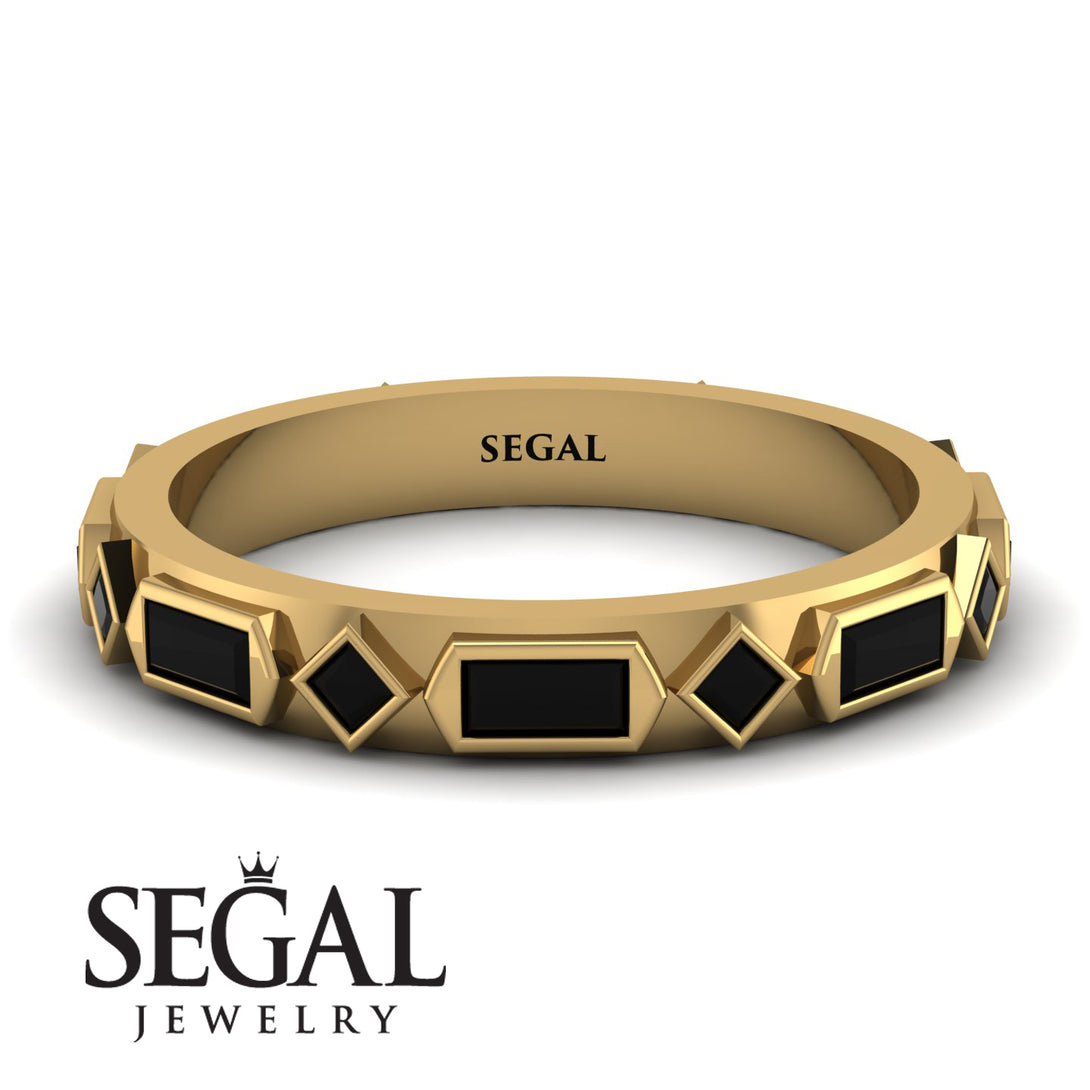 Black Diamond Baguette & Princess Eternity Band - Andrea No. 37