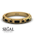Black Diamond Baguette & Princess Eternity Band - Andrea No. 37