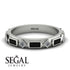 Black Diamond Baguette & Princess Eternity Band - Andrea No. 33