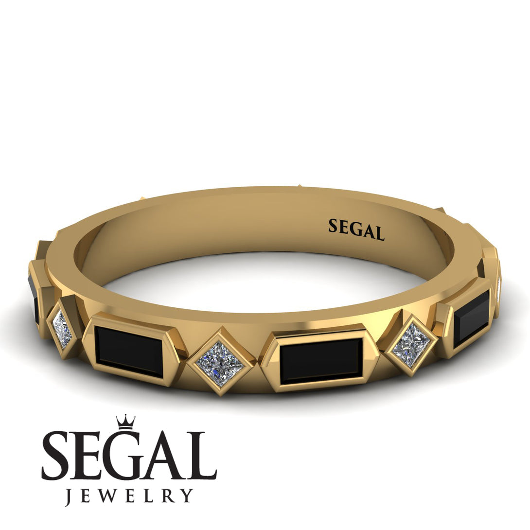 Black Diamond Baguette & Princess Eternity Band - Andrea No. 31