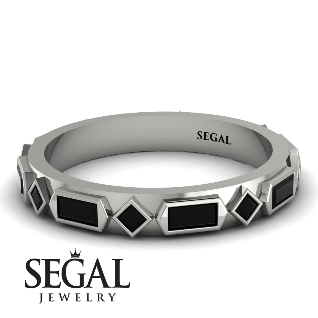 Black Diamond Baguette & Princess Eternity Band - Andrea No. 39