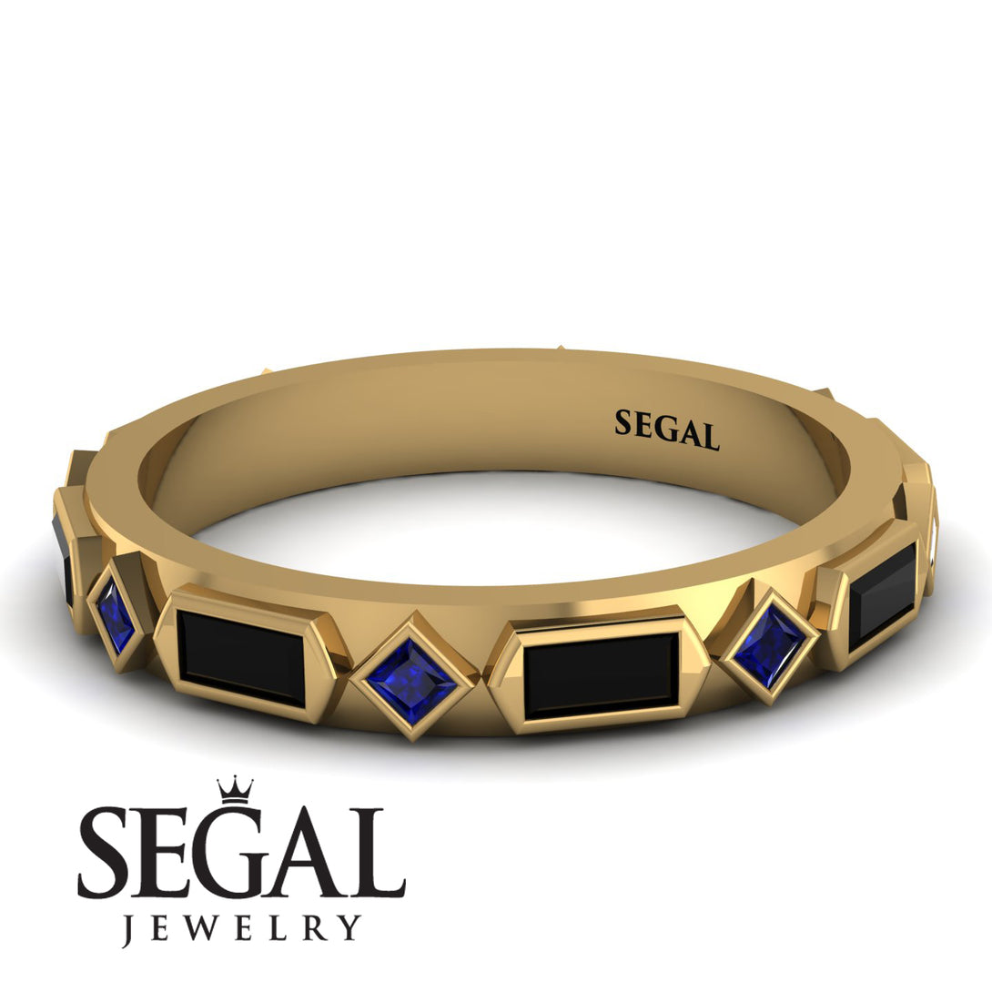 Black Diamond Baguette & Princess Eternity Band - Andrea No. 43