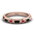 Black Diamond Baguette & Princess Eternity Band - Andrea No. 41