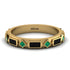 Black Diamond Baguette & Princess Eternity Band - Andrea No. 34 image 1