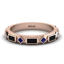 Black Diamond Baguette & Princess Eternity Band - Andrea No. 44 image 1