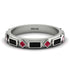 Black Diamond Baguette & Princess Eternity Band - Andrea No. 42