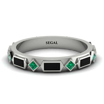Black Diamond Baguette & Princess Eternity Band - Andrea No. 36 image 1
