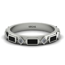 Black Diamond Baguette & Princess Eternity Band - Andrea No. 33 image 1