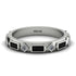 Black Diamond Baguette & Princess Eternity Band - Andrea No. 33