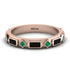 Black Diamond Baguette & Princess Eternity Band - Andrea No. 35