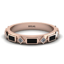 Black Diamond Baguette & Princess Eternity Band - Andrea No. 32 image 1
