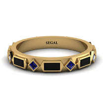 Black Diamond Baguette & Princess Eternity Band - Andrea No. 43 image 1