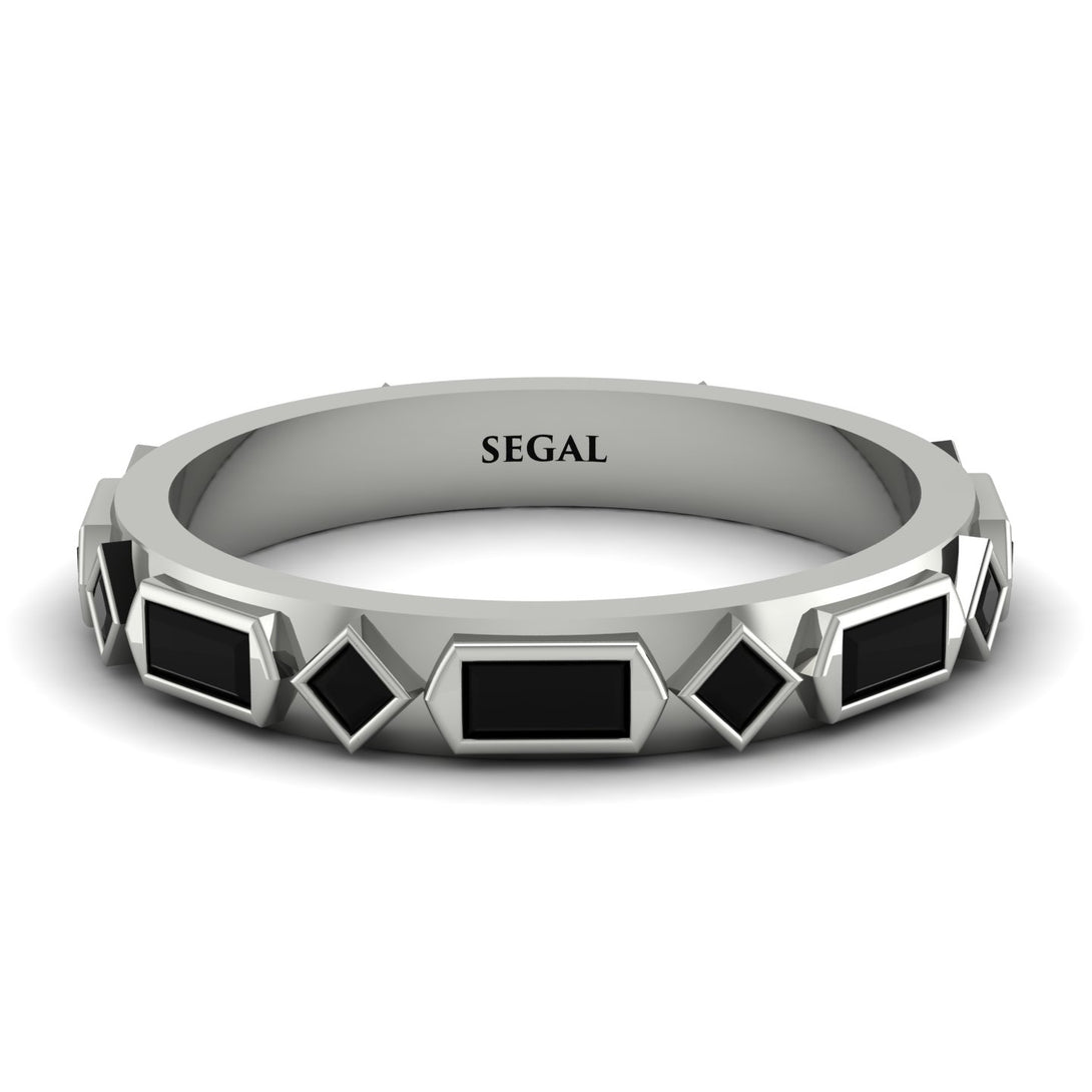 Black Diamond Baguette & Princess Eternity Band - Andrea No. 39