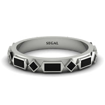 Black Diamond Baguette & Princess Eternity Band - Andrea No. 39 image 1