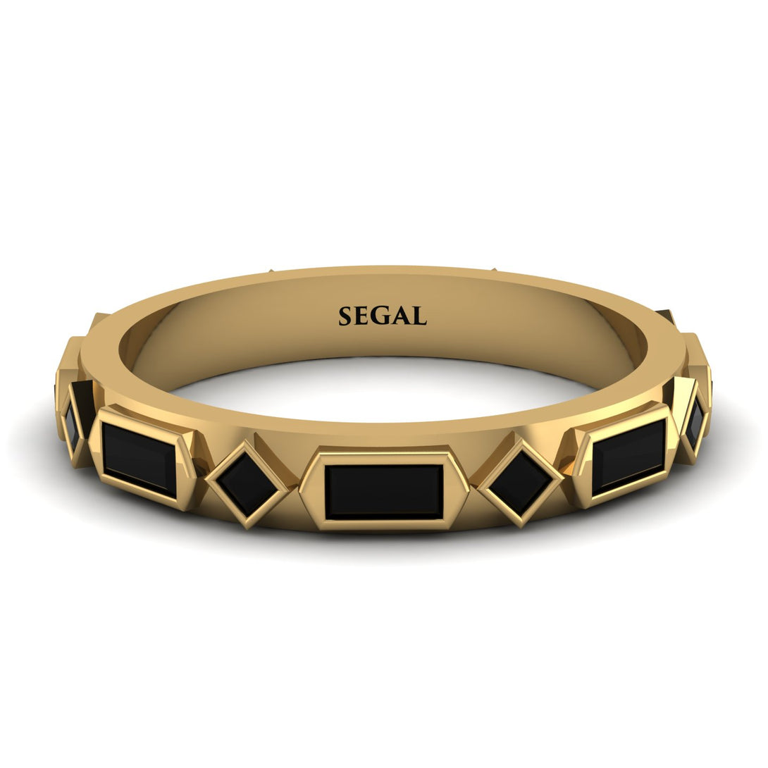 Black Diamond Baguette & Princess Eternity Band - Andrea No. 37