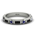 Black Diamond Baguette & Princess Eternity Band - Andrea No. 45 image 1