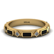 Black Diamond Baguette & Princess Eternity Band - Andrea No. 31 image 1