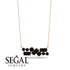 Black Diamond Baguette Necklace Mix - Kinley No. 38 image 8