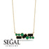 Black Diamond Baguette Necklace Mix - Kinley No. 34