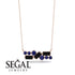 Black Diamond Baguette Necklace Mix - Kinley No. 44
