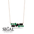 Black Diamond Baguette Necklace Mix - Kinley No. 35 image 8