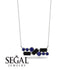 Black Diamond Baguette Necklace Mix - Kinley No. 45