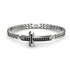 Black Diamond Cross Men Chain Bracelet - Nicholas No. 9