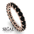 Black Diamond Eternity Ring - Jayla No. 8