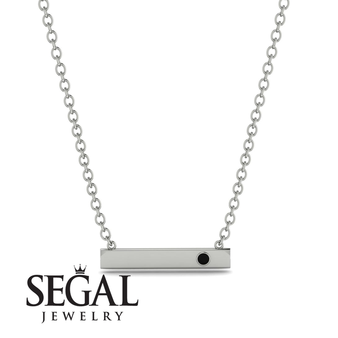 Black Diamond Gold Necklace Bar - Crystal No. 9