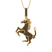 Black Diamond Horse Necklace - Douglas No. 7 image 1