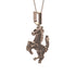 Black Diamond Horse Necklace - Douglas No. 8