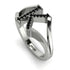 Black Diamond Initial K Ring