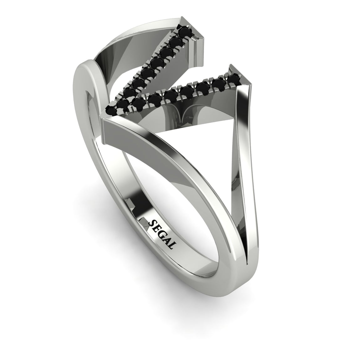 Black Diamond Initial V Ring