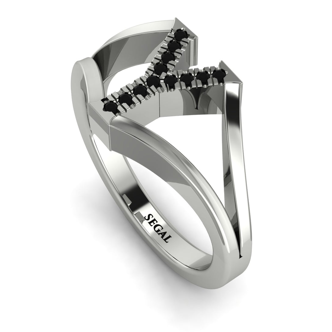Black Diamond Initial Y Ring