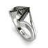Black Diamond Initial A Ring