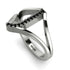 Black Diamond Initial J Ring