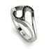 Black Diamond Initial S Ring