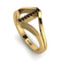 Black Diamond Initial I Ring