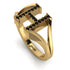 Black Diamond Initial H Ring