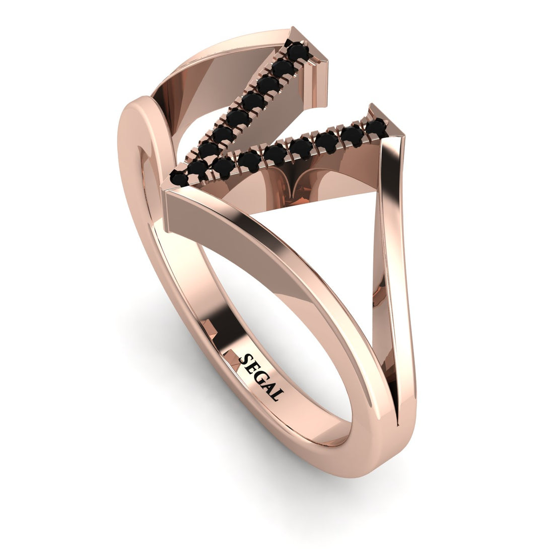 Black Diamond Initial V Ring