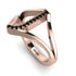 Black Diamond Initial J Ring