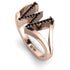 Black Diamond Initial W Ring